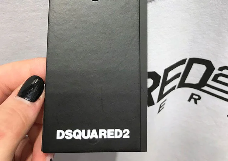DSQUARED2 TSHIRT MEN SHORT - White Black – תמונה 4