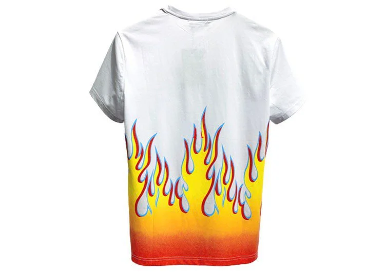 DSQUARED2 TSHIRT MEN SHORT - White Black & Yellow – תמונה 2
