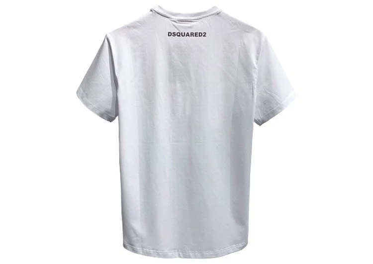 DSQUARED2 TSHIRT MEN SHORT - White Red & Black – תמונה 2