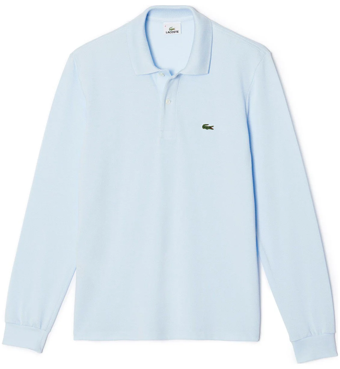 לקוסט-LACSOTE TSHIRT MEN POLO LONG - Light Blue – תמונה 3
