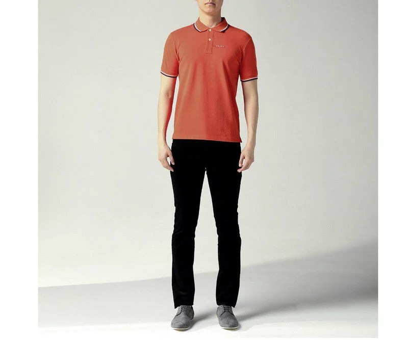פראדה-PRADA TSHIRT POLO SHORT MEN - Flamingo – תמונה 5