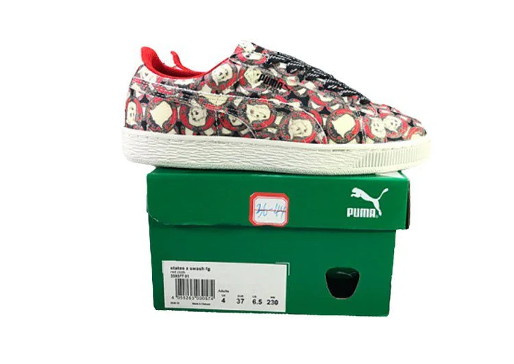 נעלי פומה- PUMA STATES X SWASH FG casual sneakers-Black-Red – תמונה 6