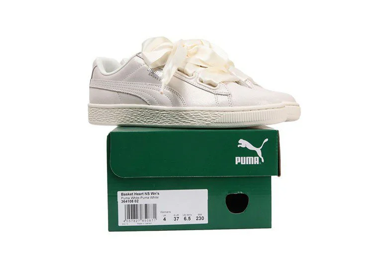 נעלי פומה- PUMA basket heart rihanna leather -Vista White