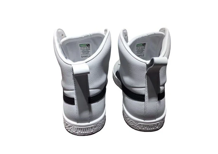 נעלי פומה- PUMA full leather high-top sneakers-Gainsboro – תמונה 4