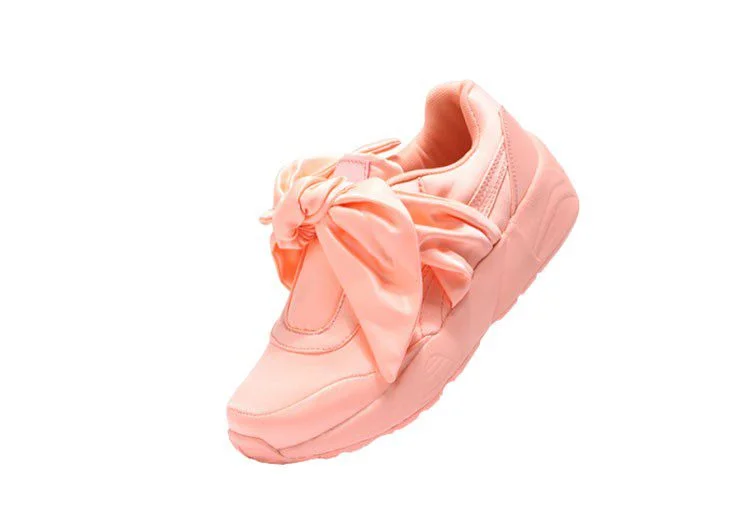 נעלי פומה- PUMA rihanna bow rubbon silk cherry blossom pink -Apricot – תמונה 5