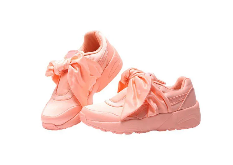נעלי פומה- PUMA rihanna bow rubbon silk cherry blossom pink -Apricot – תמונה 3