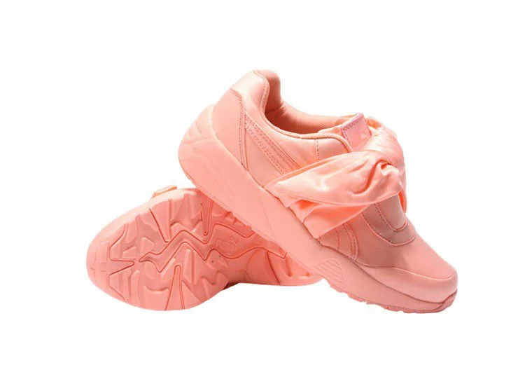 נעלי פומה- PUMA rihanna bow rubbon silk cherry blossom pink -Apricot – תמונה 10