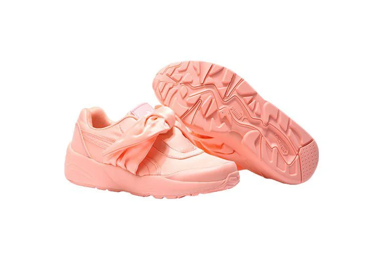 נעלי פומה- PUMA rihanna bow rubbon silk cherry blossom pink -Apricot – תמונה 11