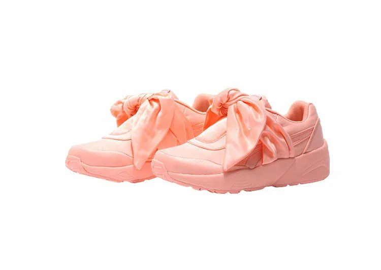 נעלי פומה- PUMA rihanna bow rubbon silk cherry blossom pink -Apricot – תמונה 2