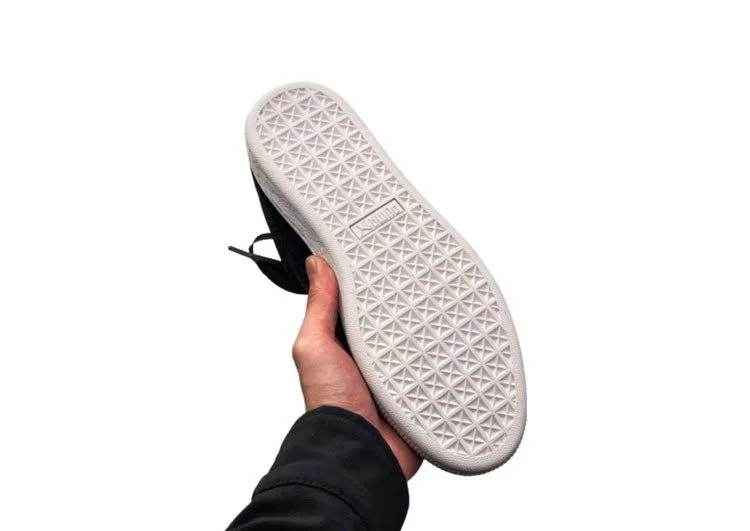 נעלי פומה- Puma SUEDE Hyper-Black and Alizarin – תמונה 10