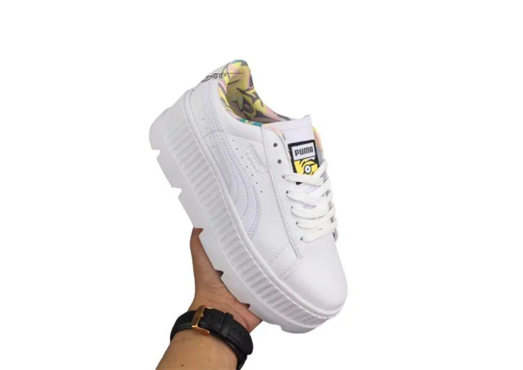 נעלי פומה- Puma X Minions Collection Harina Series Fashionable Little Trendy Shoes Thick-soled Non-slip Wear-resistant High Quality-White – תמונה 4