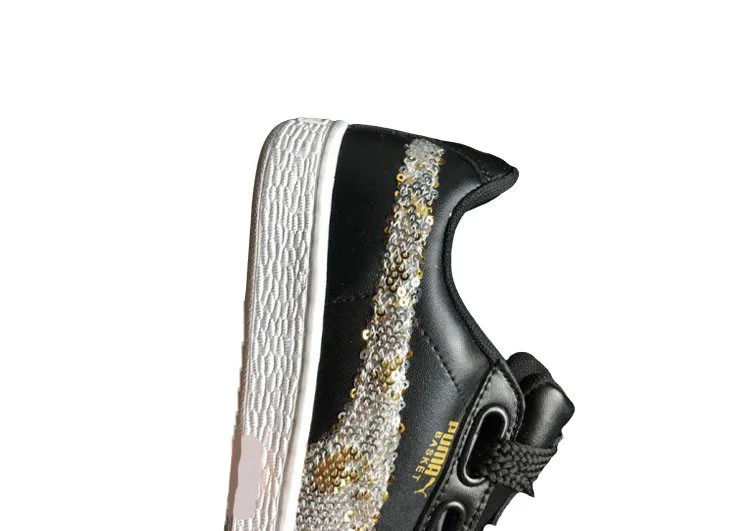 נעלי פומה- Puma bow glitter sequins -Black – תמונה 7