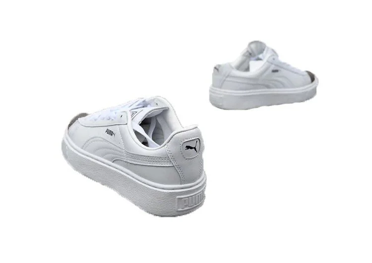 נעלי פומה- Puma platform shoes top pog leather gold head silver hesd frosted hesd flash drill bit-Sandstone – תמונה 5