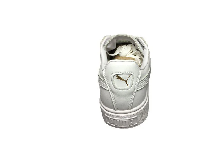נעלי פומה- Puma platform shoes top pog leather gold head silver hesd frosted hesd flash drill bit-Gold – תמונה 7