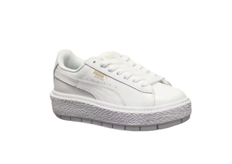 נעלי פומה- Puma suede platform rihanna platform shoes leather-Iron – תמונה 3