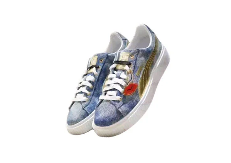 נעלי פומה-Rihanna II Puma Denim Satin-Blue Whale – תמונה 4