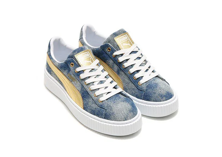 נעלי פומה-Rihanna II Puma Denim Satin-Blue Whale – תמונה 2