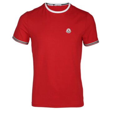 MONCLER SHORT T-SHIRT MEN RED