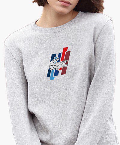 לקוסט-LACSOTE SWETER WOMEN DESGIN- GRAY