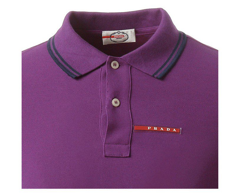 פראדה-PRADA TSHIRT POLO SHORT MEN - Purple – תמונה 7