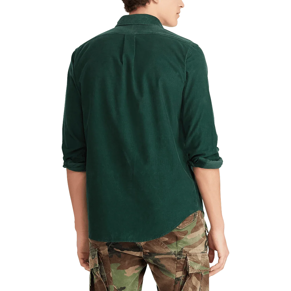 ראלף לורן-RL SHIRT MEN'S LONG GREEN – תמונה 2