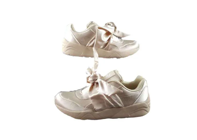 נעלי פומה- puma rihanna bow rubbon silk cherry blossom pink-White Pointer – תמונה 4
