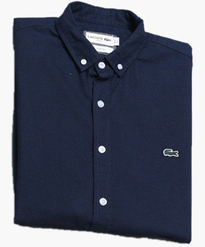 לקוסט-LACOSTE SHIRT MEN SHORT - NAVY BLUE – תמונה 5