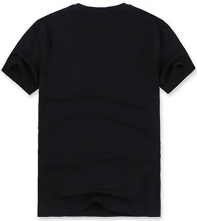 לקוסט-LACSOTE TSHIRT DESGIN MEN SHORT - Black – תמונה 2