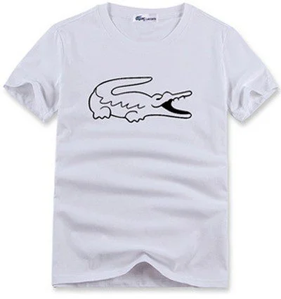 לקוסט-LACSOTE TSHIRT DESGIN MEN SHORT - White