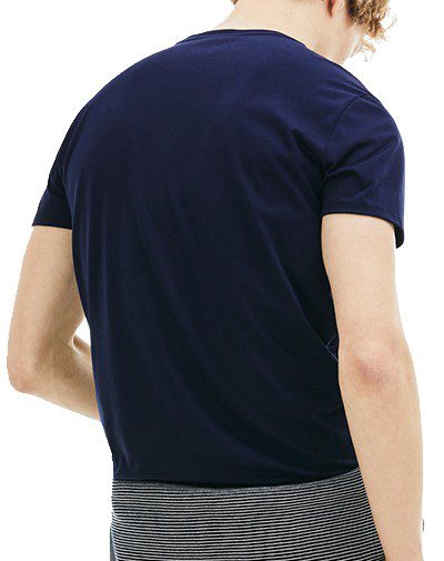 לקוסט-LACSOTE TSHIRT MEN SHORT - Navy Blue – תמונה 2