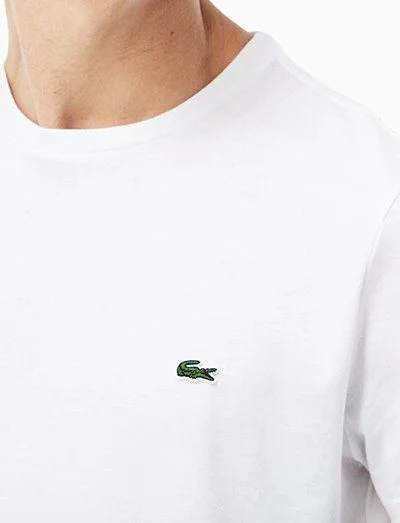 לקוסט-LACSOTE TSHIRT MEN SHORT - White – תמונה 4