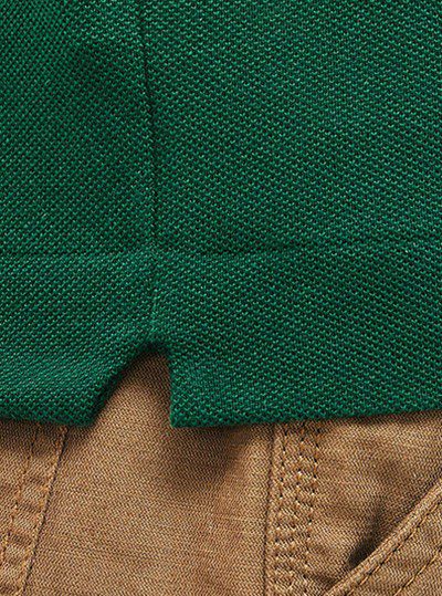לקוסט-LACSOTE TSHIRT MEN'S POLO SHORT - Burnham Green – תמונה 4