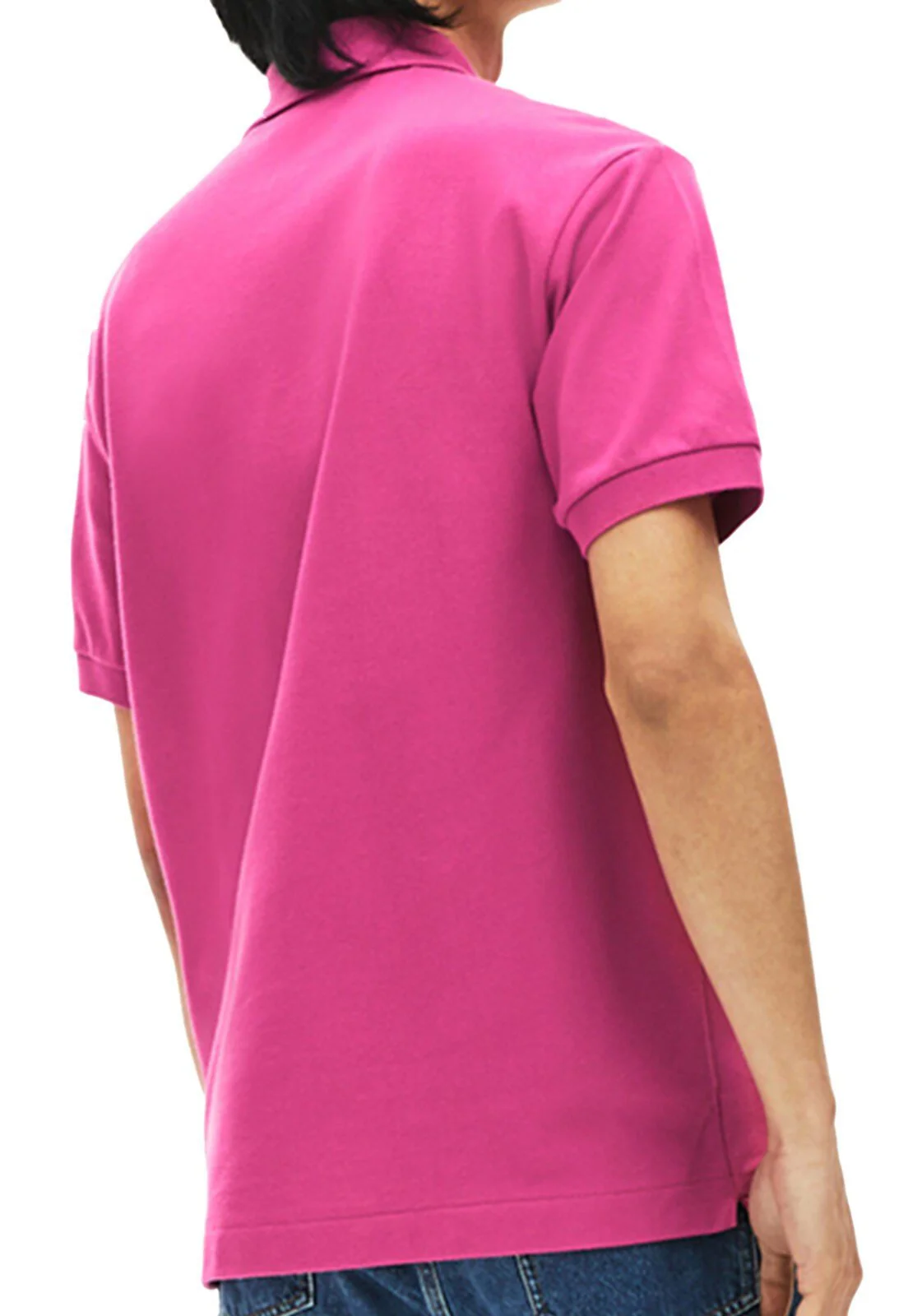 לקוסט-LACSOTE TSHIRT MEN'S POLO SHORT - Dark Pink – תמונה 2