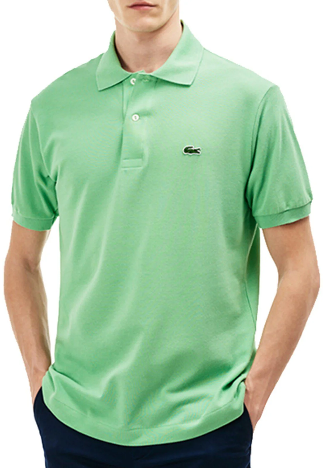 לקוסט-LACSOTE TSHIRT MEN'S POLO SHORT - De York Green