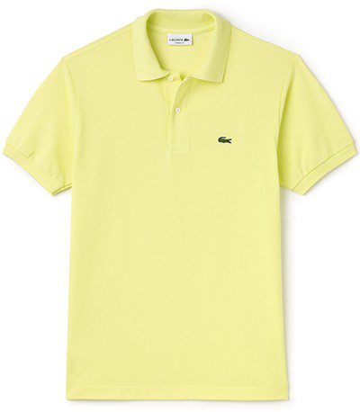 לקוסט-LACSOTE TSHIRT MEN'S POLO SHORT - Pale Goldenrod Yellow – תמונה 3