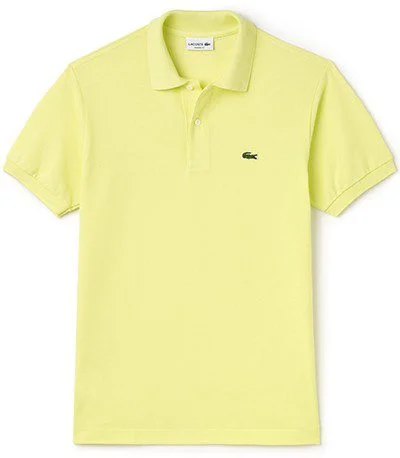 לקוסט-LACSOTE TSHIRT MEN'S POLO SHORT - Pale Goldenrod Yellow – תמונה 3