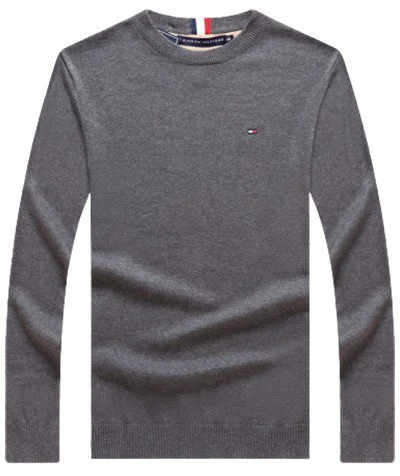 טומי הילפיגר-TOMMY TSHIRT MEN'S LONG CREW NECK- Fedora