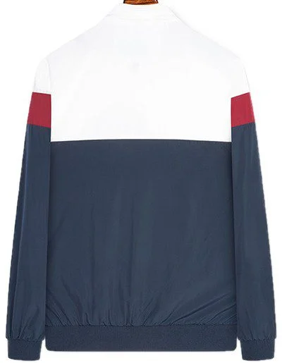 טומי הילפיגר-TOMMY JACKET - White & Nave Blue – תמונה 2