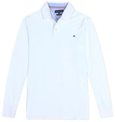 טומי הילפיגר-TOMMY POLO LONG MEN'S - White