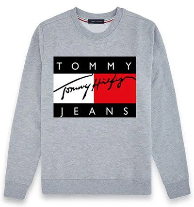 טומי הילפיגר-TOMMY SWETER WOMEN - Gray – תמונה 2