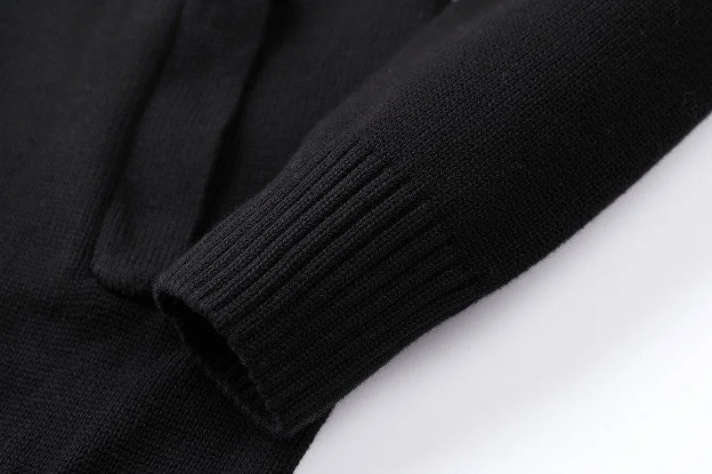 טומי הילפיגר-TOMMY SWETER ZIP MEN'S - Black – תמונה 7