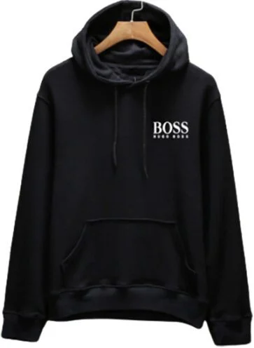 בוס-HUGO BOSS HOODIES MEN'S -BLACK