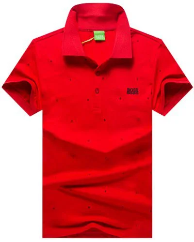בוס-HUGO BOSS POLO TSHIRT MEN'S - Red