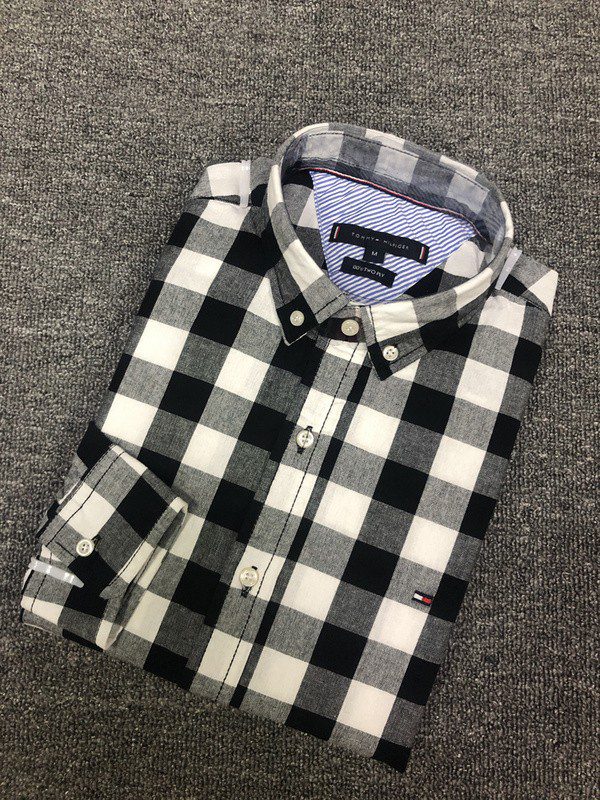 טומי הילפיגר-TOMMY BUTTON MEN'S- BLACK & WHITE – תמונה 4