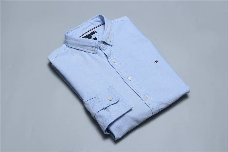 טומי הילפיגר-TOMMY BUTTON MEN'S- Blue – תמונה 3