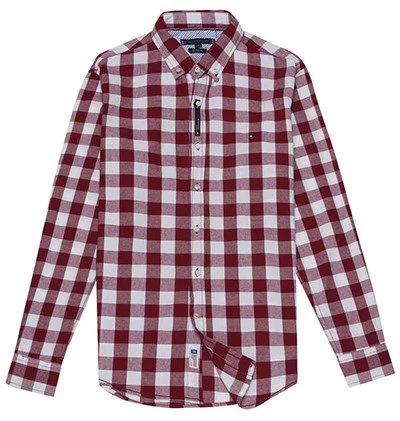 טומי הילפיגר-TOMMY BUTTON MEN'S- Falu Red