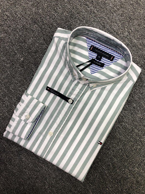טומי הילפיגר-TOMMY BUTTON MEN'S- Heather & White – תמונה 15
