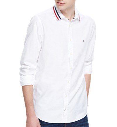 טומי הילפיגר-TOMMY BUTTON MEN'S- WHITE – תמונה 3