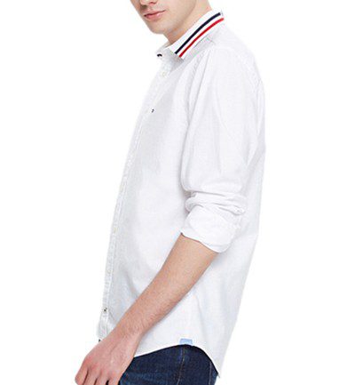 טומי הילפיגר-TOMMY BUTTON MEN'S- WHITE – תמונה 2