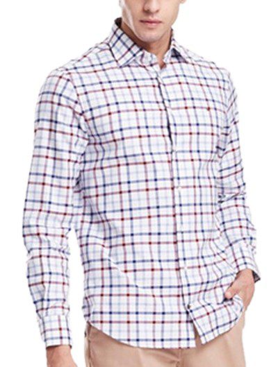 טומי הילפיגר-TOMMY BUTTON MEN'S- White & Rosy Brown – תמונה 3